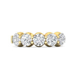Sugarock Classic Diamond Bands 18K Yellow Gold Anniversary Band DEF VVS-VS