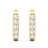 Sugarock Classic Diamond Earrings 18K Yellow Gold Earring DEF VVS-VS