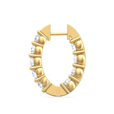 Sugarock Classic Diamond Earrings 18K Yellow Gold Earring DEF VVS-VS