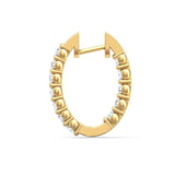 Sugarock Classic Diamond Earrings 18K Yellow Gold Earring DEF VVS-VS