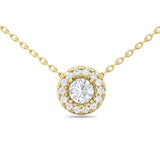 Sugarock Classic Diamond Pendant 18K Yellow Gold Pendant DEF VVS-VS