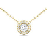 Sugarock Classic Diamond Pendant 18K Yellow Gold Pendant DEF VVS-VS