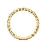 Sugarock Channel/Shared Prong 18K Yellow Gold Wedding Band DEF VVS-VS