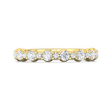 Sugarock Channel/Shared Prong 18K Yellow Gold Wedding Band DEF VVS-VS