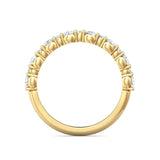Sugarock Channel/Shared Prong 18K Yellow Gold Wedding Band DEF VVS-VS