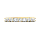 Sugarock Classic Diamond Bands 18K Yellow Gold Anniversary Band DEF VVS-VS