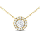 Sugarock Classic Diamond Pendant 18K Yellow Gold Pendant DEF VVS-VS