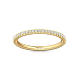 Sugarock Micropave 18K Yellow Gold Wedding Band DEF VVS-VS