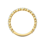 Sugarock Channel/Shared Prong 18K Yellow Gold Wedding Band DEF VVS-VS