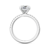 Sugarock Micropave Platinum Engagement Ring DEF VVS-VS