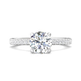 Sugarock Micropave Platinum Engagement Ring DEF VVS-VS