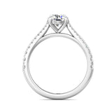 Sugarock Micropave Platinum Engagement Ring DEF VVS-VS