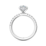 Sugarock Micropave Platinum Engagement Ring DEF VVS-VS