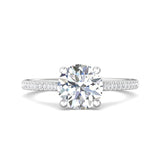 Sugarock Micropave Platinum Engagement Ring DEF VVS-VS