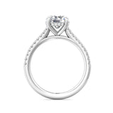 Sugarock Micropave Platinum Engagement Ring DEF VVS-VS