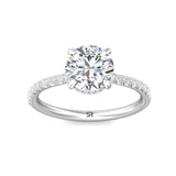 Sugarock Micropave Platinum Engagement Ring DEF VVS-VS