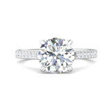 Sugarock Micropave Platinum Engagement Ring DEF VVS-VS