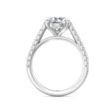 Sugarock Micropave Platinum Engagement Ring DEF VVS-VS