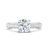 Sugarock Micropave Platinum Engagement Ring DEF VVS-VS