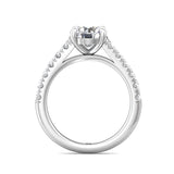 Sugarock Micropave Platinum Engagement Ring DEF VVS-VS