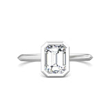 Sugarock Solitaire 14K White Gold Engagement Ring DEF VVS-VS