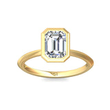 Sugarock Solitaire 14K Yellow Gold Engagement Ring DEF VVS-VS
