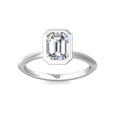 Sugarock Solitaire 18K White Gold Engagement Ring DEF VVS-VS