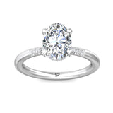 Sugarock Solitaire 14K White Gold Engagement Ring DEF VVS-VS