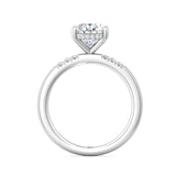 Sugarock Solitaire 14K White Gold Engagement Ring DEF VVS-VS