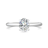 Sugarock Solitaire 14K White Gold Engagement Ring DEF VVS-VS
