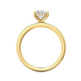 Sugarock Solitaire 14K Yellow Gold Engagement Ring DEF VVS-VS