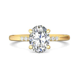 Sugarock Solitaire 14K Yellow Gold Engagement Ring DEF VVS-VS