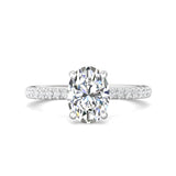 Sugarock Micropave Platinum Engagement Ring DEF VVS-VS