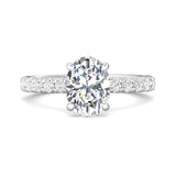 Sugarock Micropave Platinum Engagement Ring DEF VVS-VS