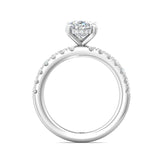 Sugarock Micropave Platinum Engagement Ring DEF VVS-VS
