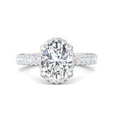 Sugarock Micropave Platinum Engagement Ring DEF VVS-VS