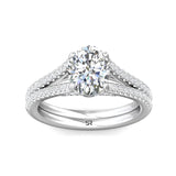 Sugarock Split Shank Platinum Engagement Ring DEF VVS-VS