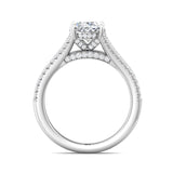 Sugarock Split Shank Platinum Engagement Ring DEF VVS-VS
