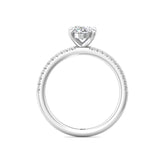 Sugarock Micropave Platinum Engagement Ring DEF VVS-VS