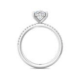 Sugarock Micropave Platinum Engagement Ring DEF VVS-VS