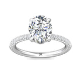 Sugarock Micropave Platinum Engagement Ring DEF VVS-VS