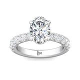 Sugarock Micropave Platinum Engagement Ring DEF VVS-VS