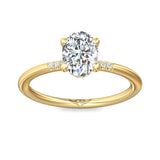 Sugarock Solitaire 18K Yellow Gold Engagement Ring DEF VVS-VS