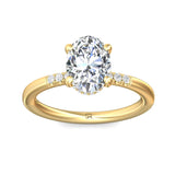 Sugarock Solitaire 18K Yellow Gold Engagement Ring DEF VVS-VS