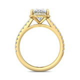 Sugarock Micropave 18K Yellow Gold Engagement Ring DEF VVS-VS