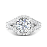 Sugarock Encore 14K White Gold Engagement Ring DEF VVS-VS