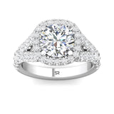 Sugarock Encore 18K White Gold Engagement Ring DEF VVS-VS