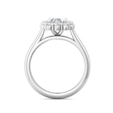 Sugarock Solitaire 14K White Gold Engagement Ring DEF VVS-VS