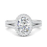 Sugarock Split Shank Platinum Engagement Ring DEF VVS-VS