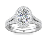 Sugarock Split Shank Platinum Engagement Ring DEF VVS-VS